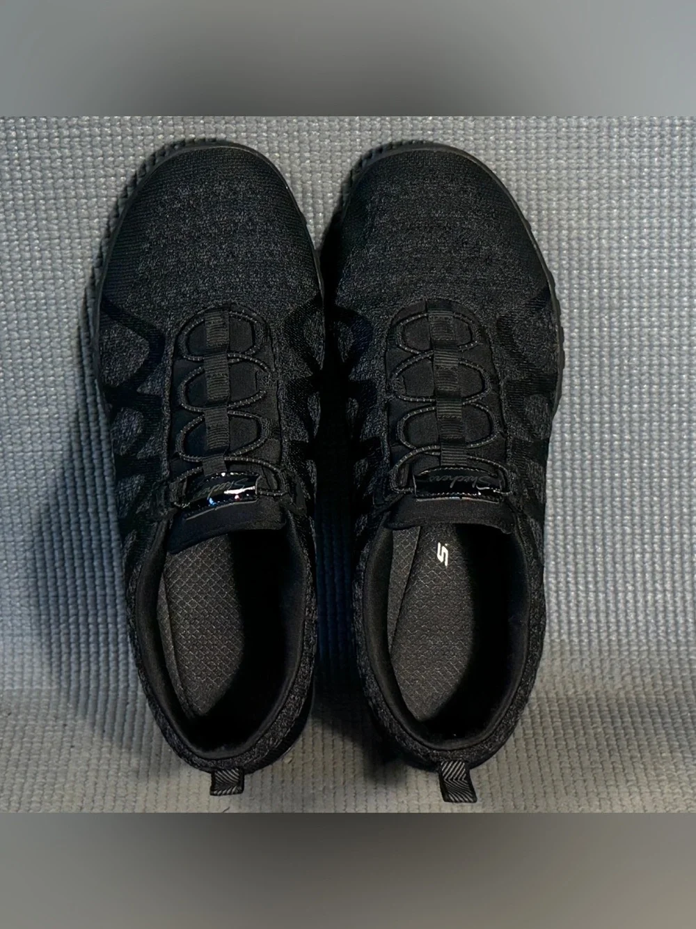 SKECHERS Relaxed Fit Breathe-Easy Infi-Knity Black Comfort Shoes Women Size 7.5
